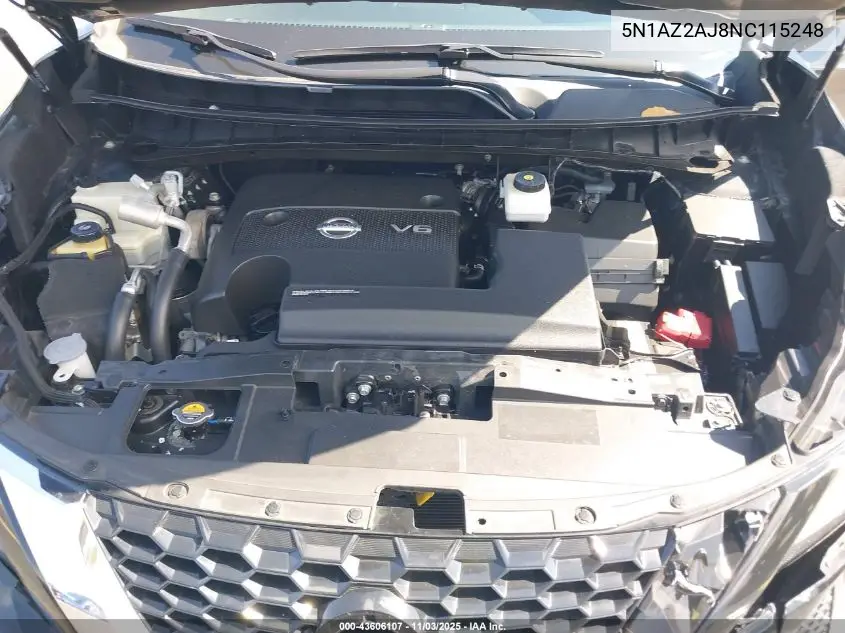 5N1AZ2AJ8NC115248 2022 Nissan Murano S Fwd