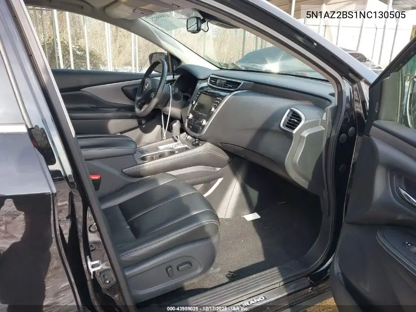 5N1AZ2BS1NC130505 2022 Nissan Murano Sv Intelligent Awd