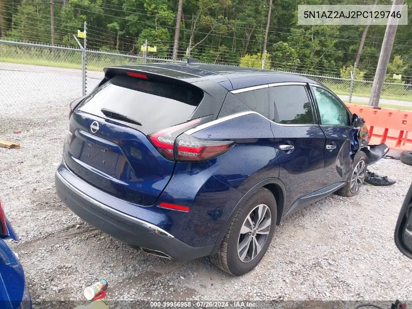 2023 Nissan Murano S Fwd VIN: 5N1AZ2AJ2PC129746 Lot: 39956958