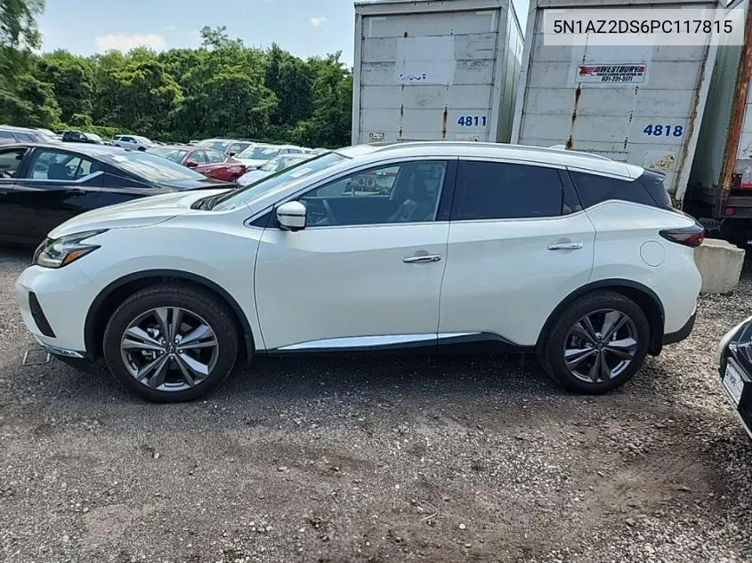 2023 Nissan Murano Platinum VIN: 5N1AZ2DS6PC117815 Lot: 40036640