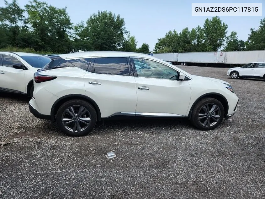 2023 Nissan Murano Platinum VIN: 5N1AZ2DS6PC117815 Lot: 40036640