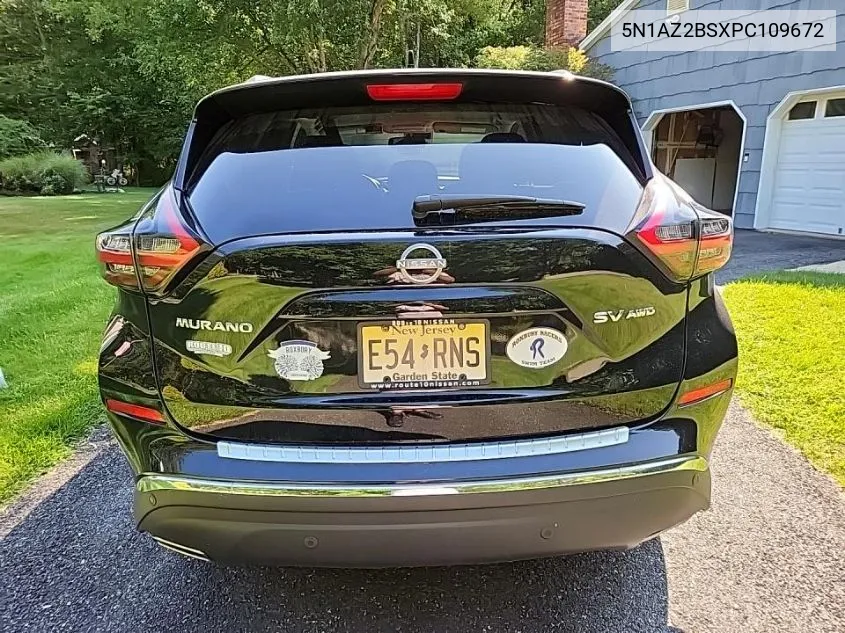 2023 Nissan Murano Sv VIN: 5N1AZ2BSXPC109672 Lot: 40036666