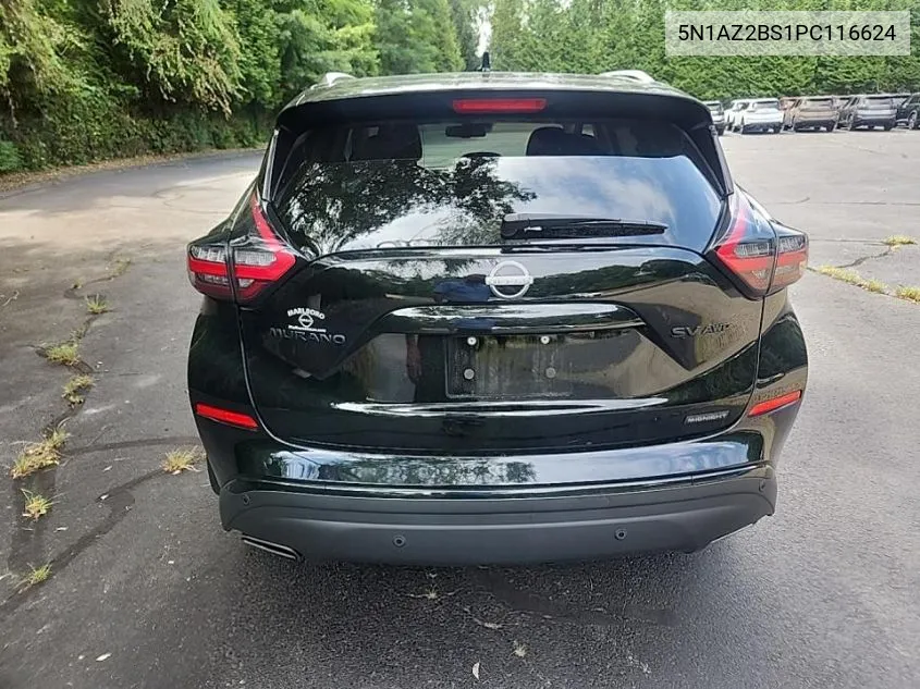 2023 Nissan Murano Sv VIN: 5N1AZ2BS1PC116624 Lot: 40049240