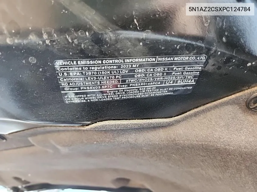 5N1AZ2CSXPC124784 2023 Nissan Murano Sl