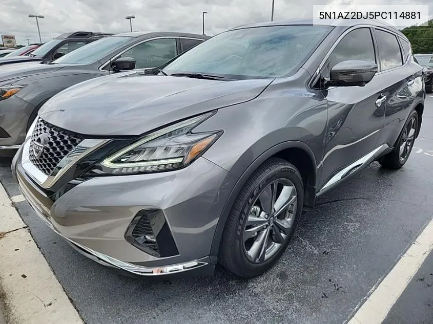 2023 Nissan Murano Platinum VIN: 5N1AZ2DJ5PC114881 Lot: 40049293