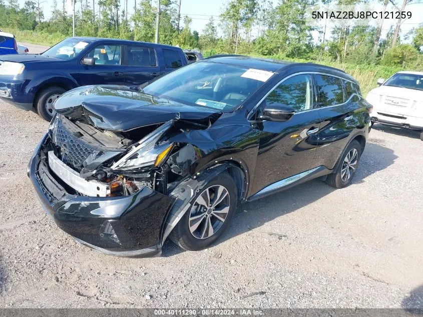 2023 Nissan Murano Sv Fwd VIN: 5N1AZ2BJ8PC121259 Lot: 40111290