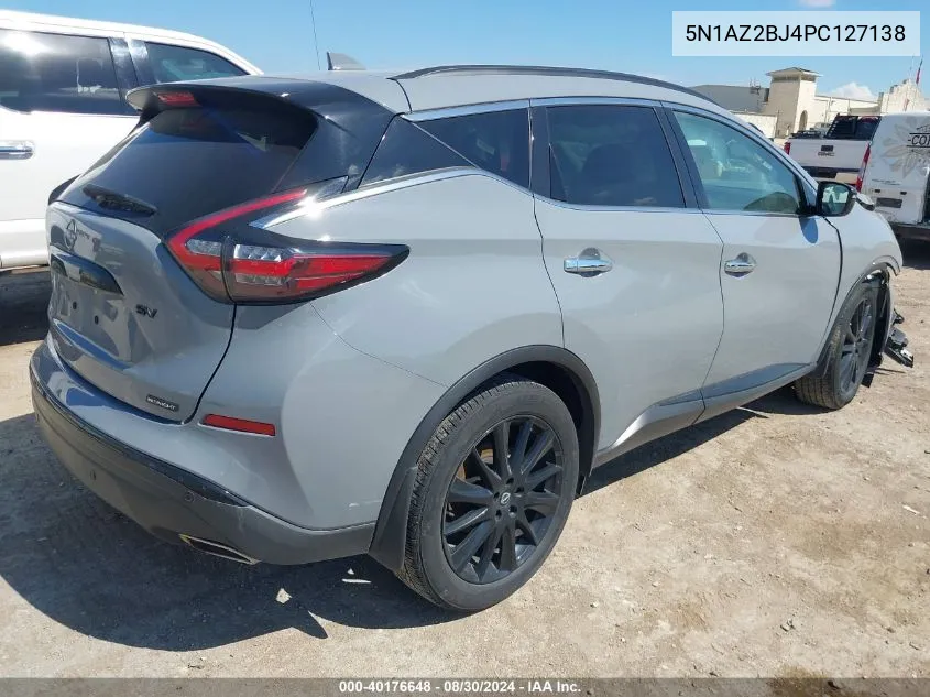 5N1AZ2BJ4PC127138 2023 Nissan Murano Sv Fwd