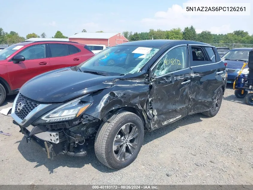 2023 Nissan Murano S Intelligent Awd VIN: 5N1AZ2AS6PC126261 Lot: 40193172