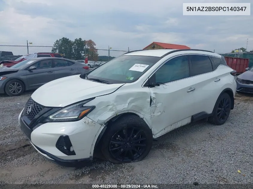 5N1AZ2BS0PC140347 2023 Nissan Murano Sv Intelligent Awd