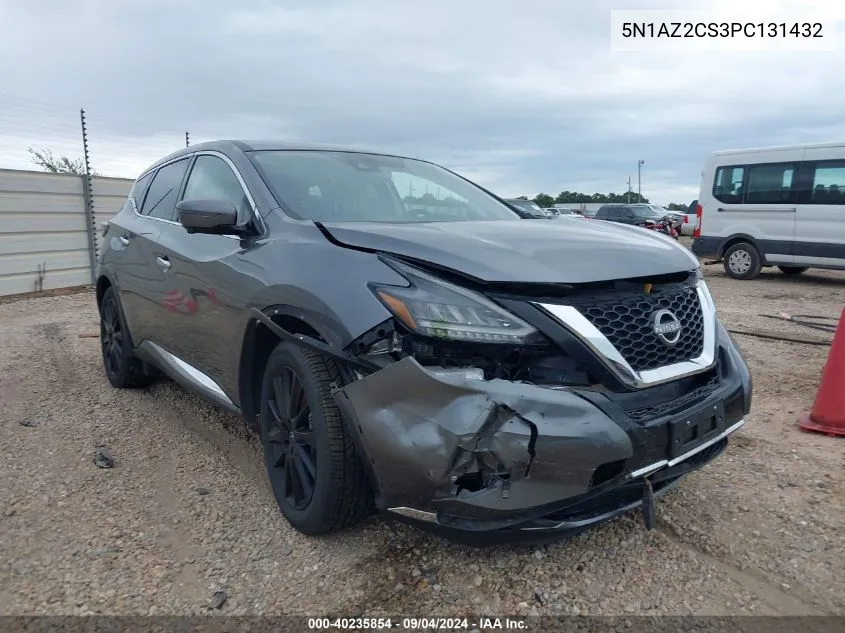 2023 Nissan Murano Sl Intelligent Awd VIN: 5N1AZ2CS3PC131432 Lot: 40235854