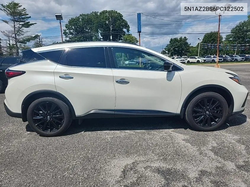 2023 Nissan Murano Sv VIN: 5N1AZ2BS6PC122502 Lot: 40246826