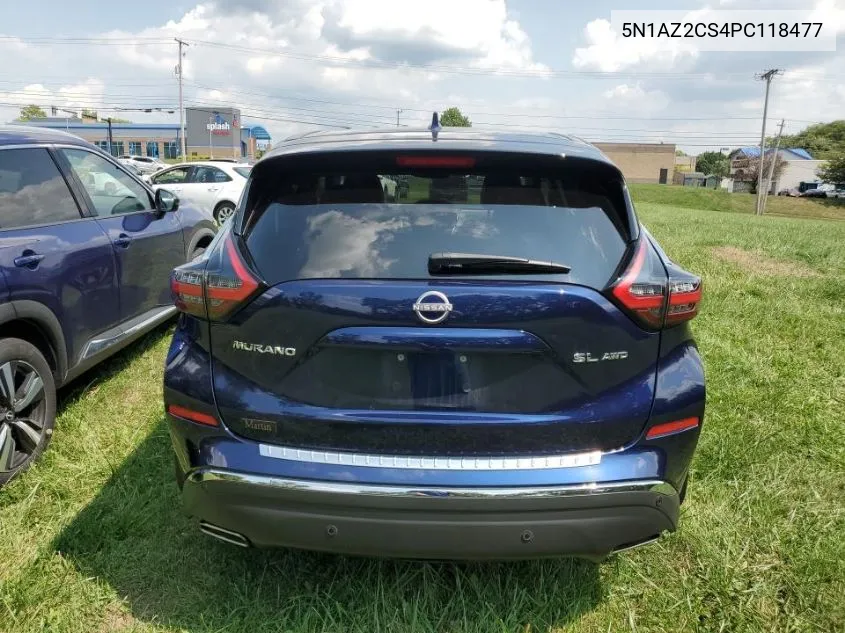 2023 Nissan Murano Sl VIN: 5N1AZ2CS4PC118477 Lot: 40257010