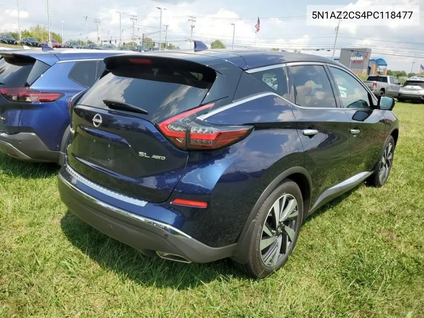 2023 Nissan Murano Sl VIN: 5N1AZ2CS4PC118477 Lot: 40257010