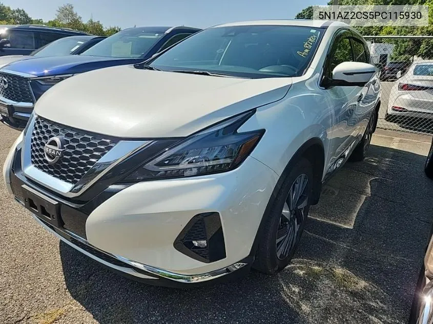 2023 Nissan Murano Sl VIN: 5N1AZ2CS5PC115930 Lot: 40257093