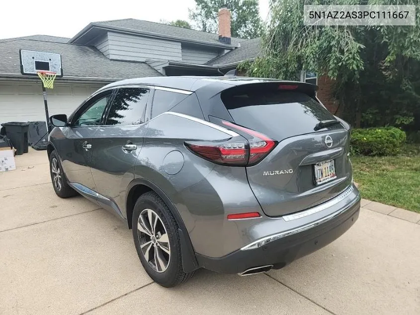 2023 Nissan Murano S VIN: 5N1AZ2AS3PC111667 Lot: 40257102