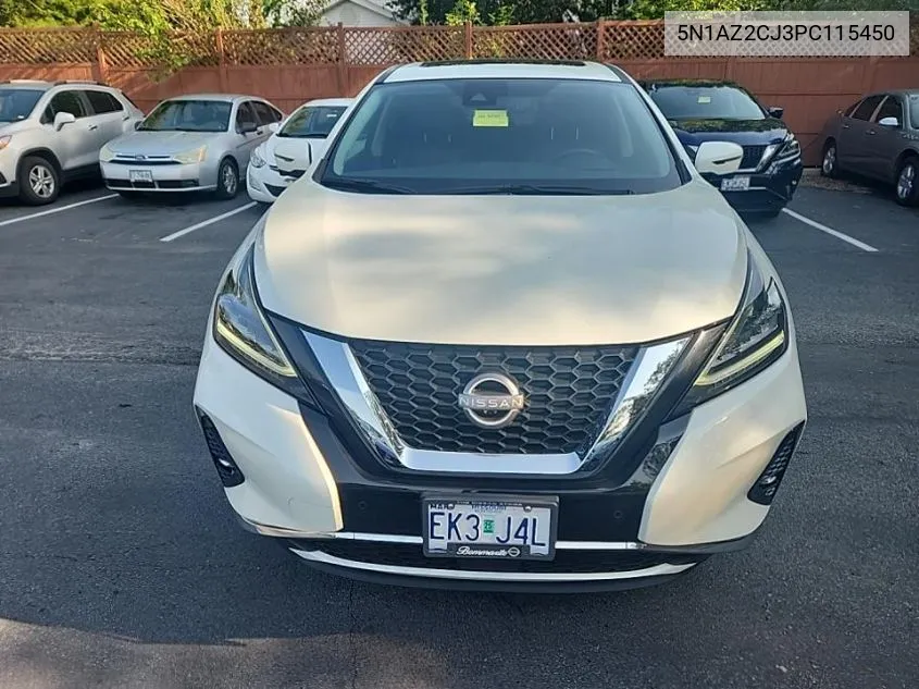 2023 Nissan Murano Sl VIN: 5N1AZ2CJ3PC115450 Lot: 40260821