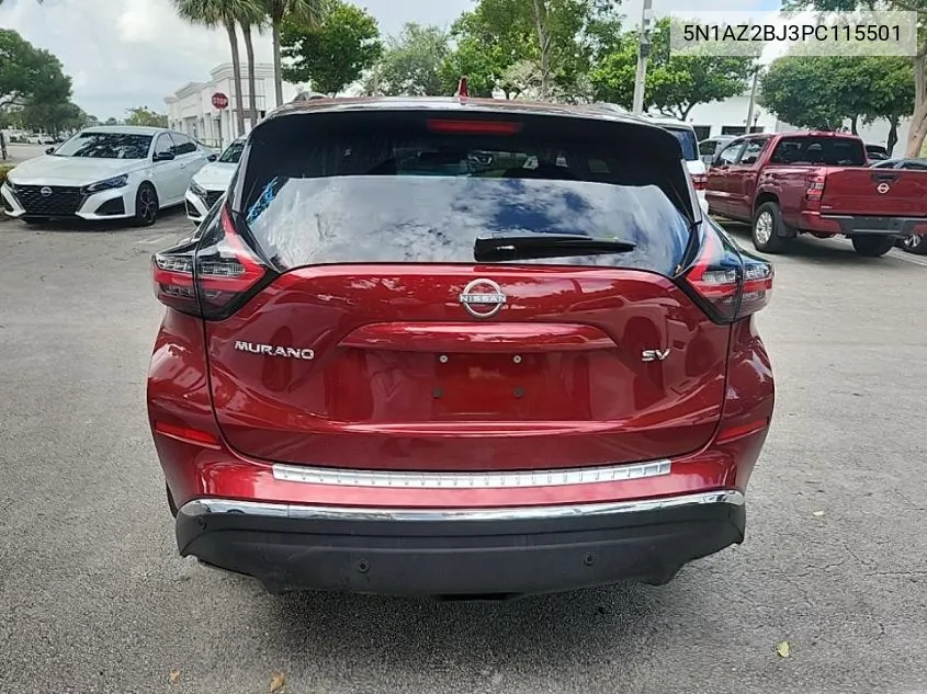 2023 Nissan Murano Sv VIN: 5N1AZ2BJ3PC115501 Lot: 40260969