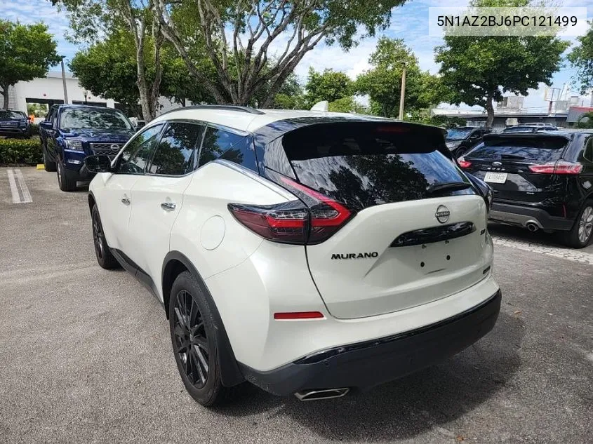 2023 Nissan Murano Sv VIN: 5N1AZ2BJ6PC121499 Lot: 40260970