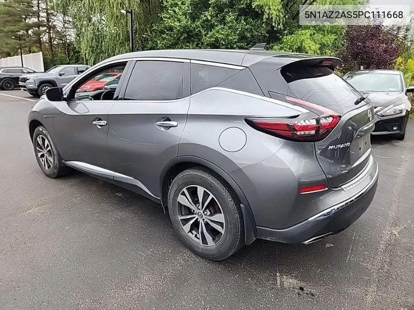 2023 Nissan Murano S VIN: 5N1AZ2AS5PC111668 Lot: 40271729