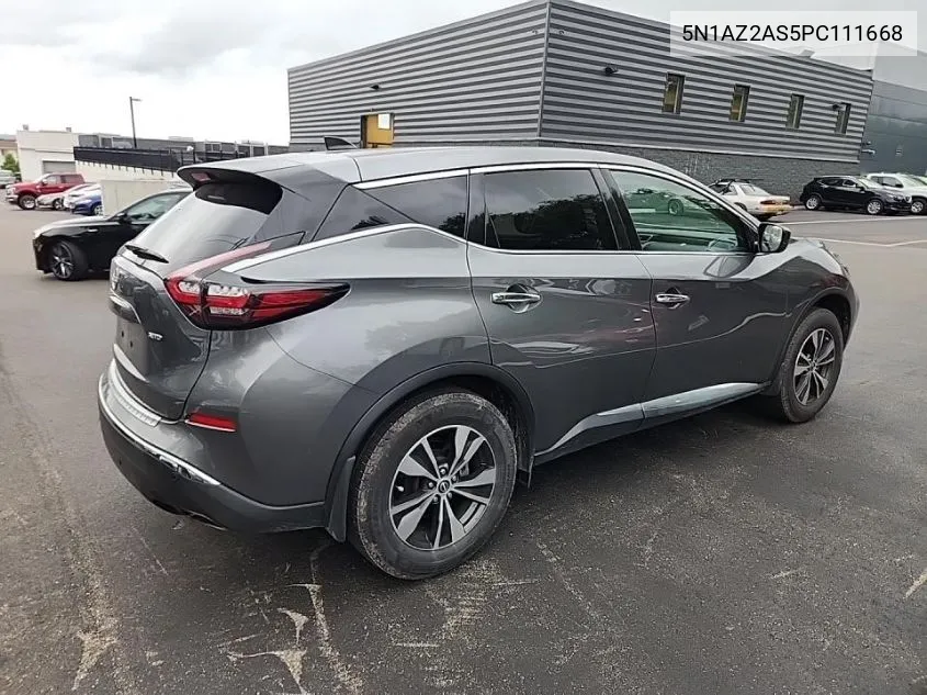 2023 Nissan Murano S VIN: 5N1AZ2AS5PC111668 Lot: 40271729