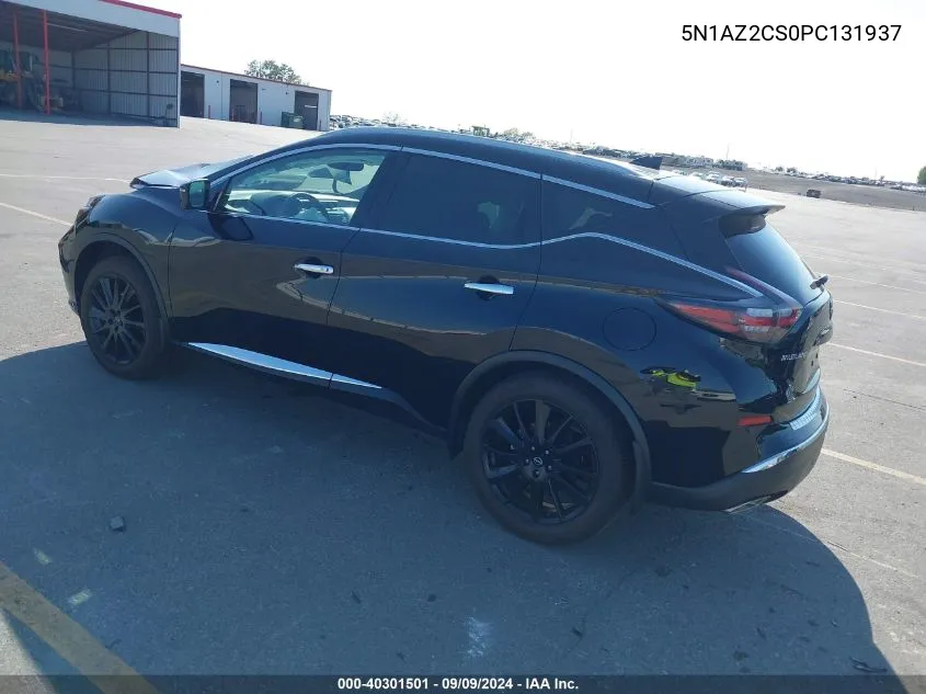 2023 Nissan Murano Sl Intelligent Awd VIN: 5N1AZ2CS0PC131937 Lot: 40301501