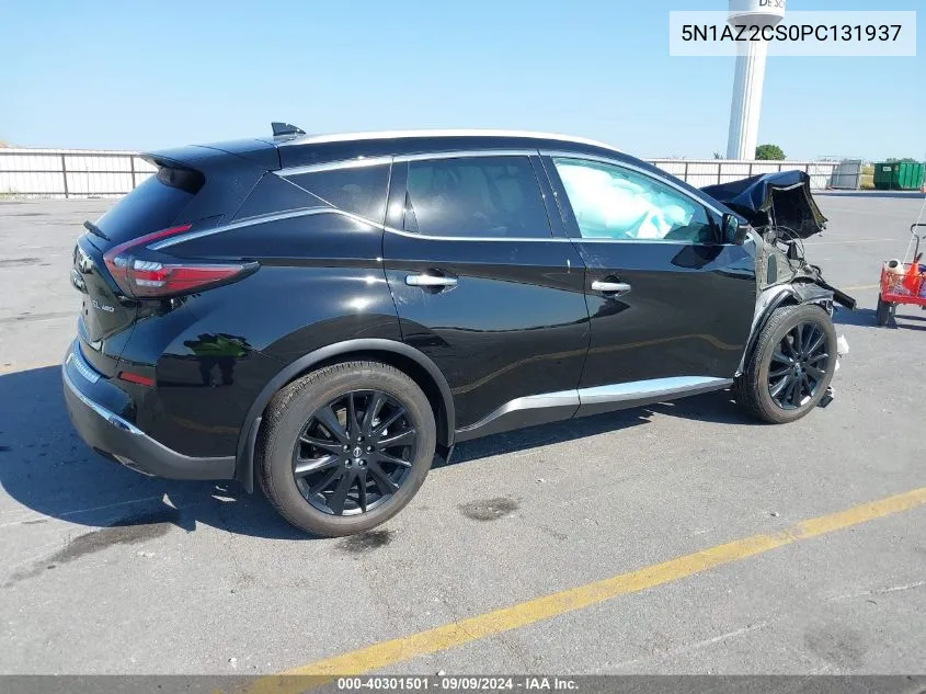 2023 Nissan Murano Sl Intelligent Awd VIN: 5N1AZ2CS0PC131937 Lot: 40301501