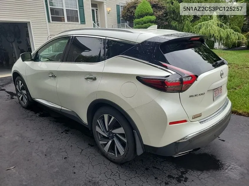 2023 Nissan Murano Sl VIN: 5N1AZ2CS3PC125257 Lot: 40304668