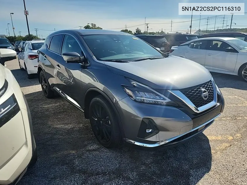 2023 Nissan Murano Sl VIN: 5N1AZ2CS2PC116310 Lot: 40304697