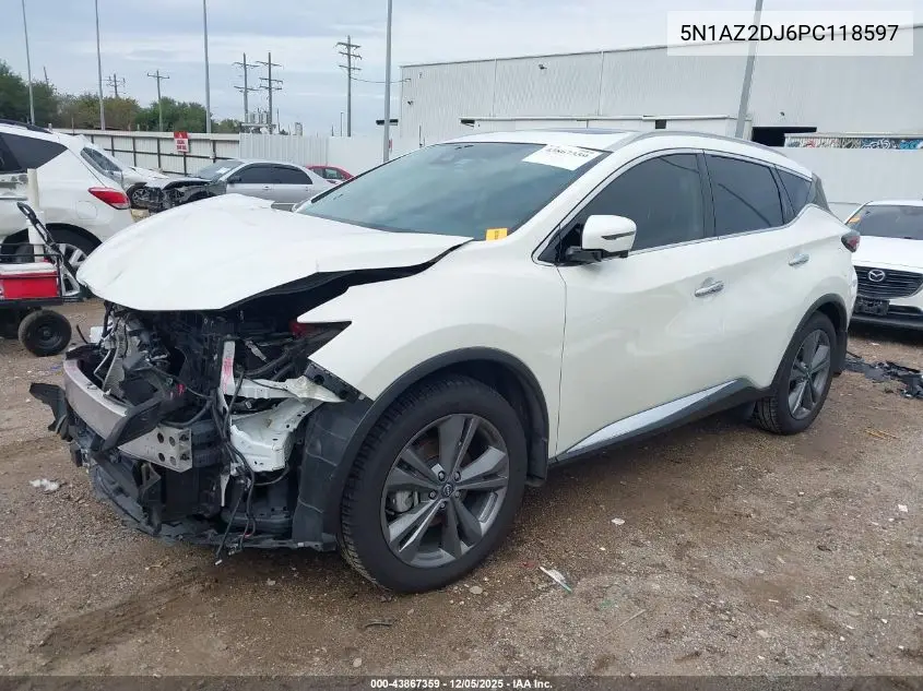 5N1AZ2DJ6PC118597 2023 Nissan Murano Platinum Fwd