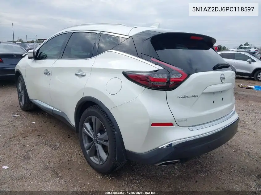 5N1AZ2DJ6PC118597 2023 Nissan Murano Platinum Fwd