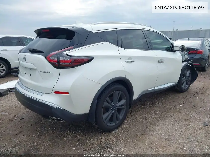 5N1AZ2DJ6PC118597 2023 Nissan Murano Platinum Fwd