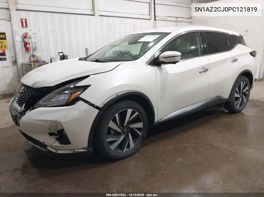 5N1AZ2CJ0PC121819 2023 Nissan Murano Sl Fwd