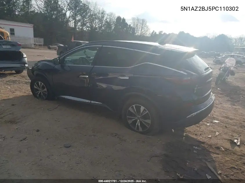 5N1AZ2BJ5PC110302 2023 Nissan Murano Sv Fwd