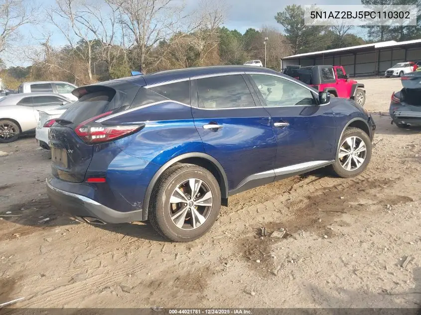 5N1AZ2BJ5PC110302 2023 Nissan Murano Sv Fwd