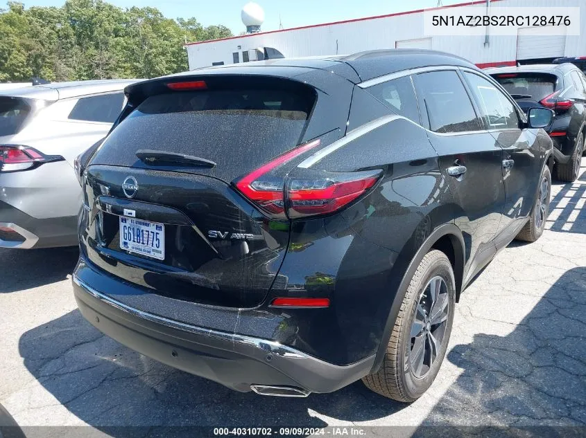 5N1AZ2BS2RC128476 2024 Nissan Murano Sv Intelligent Awd