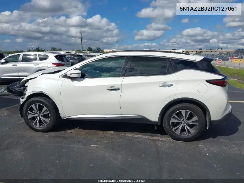 5N1AZ2BJ2RC127061 2024 Nissan Murano Sv Fwd