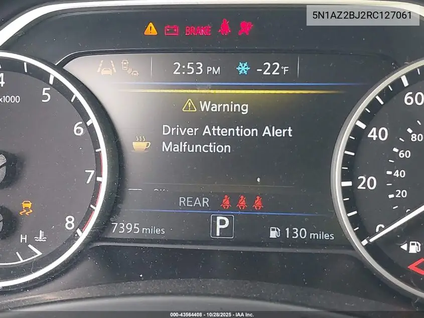5N1AZ2BJ2RC127061 2024 Nissan Murano Sv Fwd