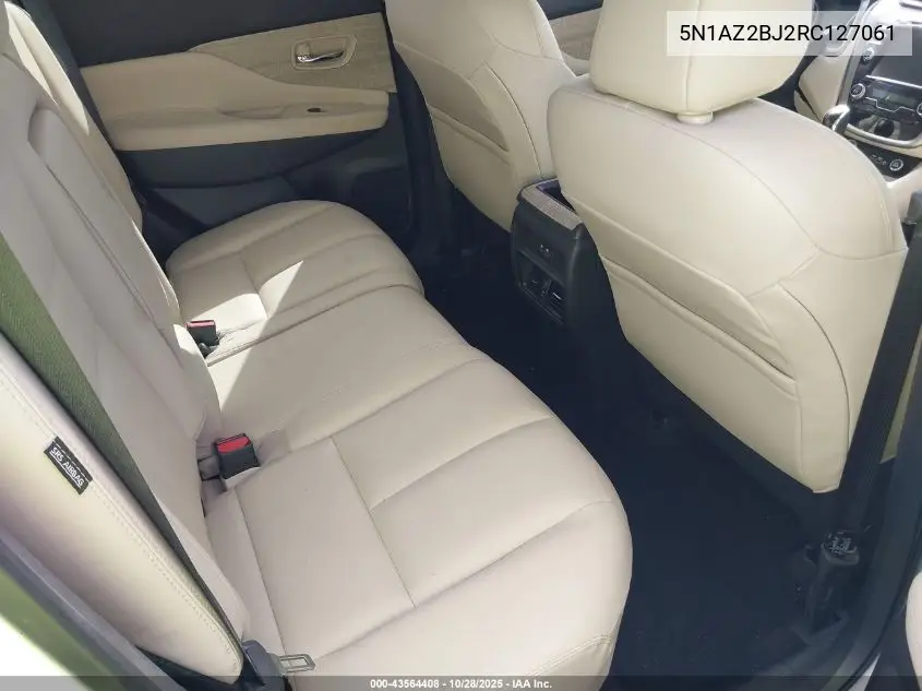 5N1AZ2BJ2RC127061 2024 Nissan Murano Sv Fwd