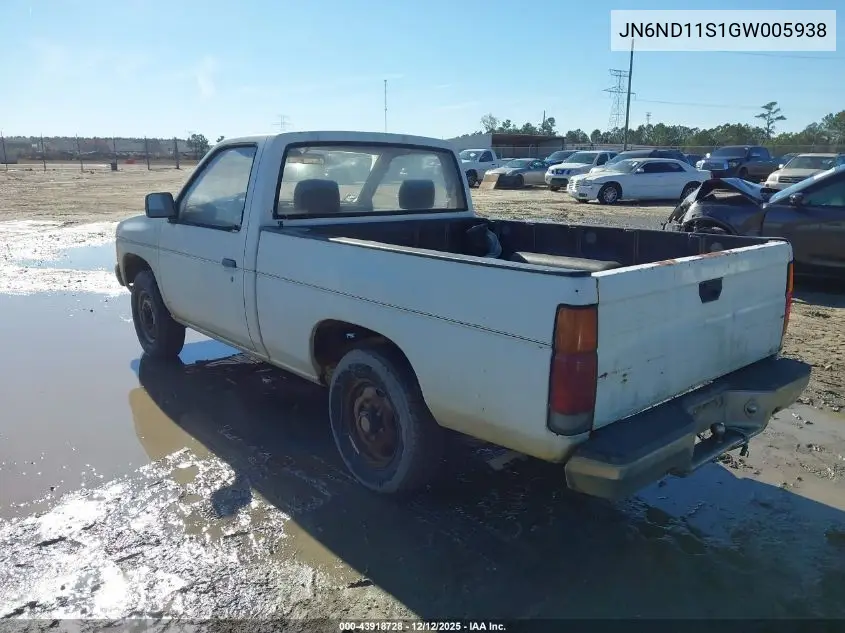 JN6ND11S1GW005938 1986 Nissan D21 Short Bed