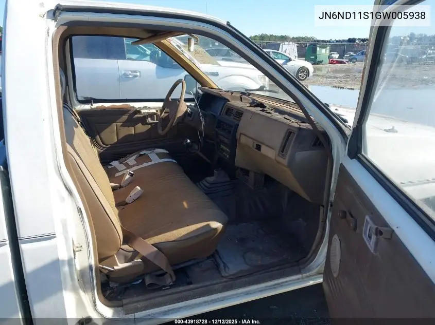 JN6ND11S1GW005938 1986 Nissan D21 Short Bed