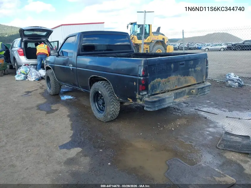 1989 Nissan D21 Short Bed VIN: 1N6ND11S6KC344740 Lot: 44714470