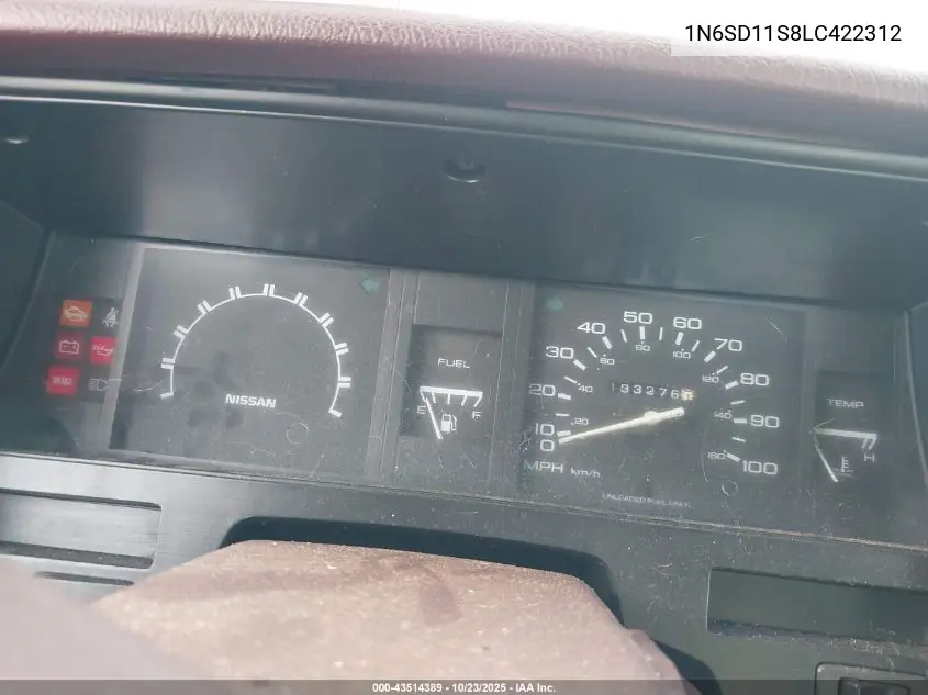 1N6SD11S8LC422312 1990 Nissan D21 Short Bed