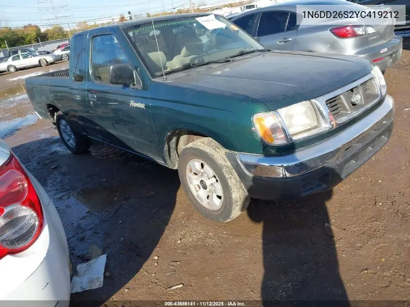 1N6DD26S2YC419212 2000 Nissan Frontier Xe