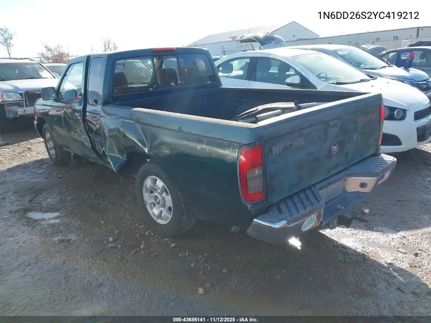 1N6DD26S2YC419212 2000 Nissan Frontier Xe