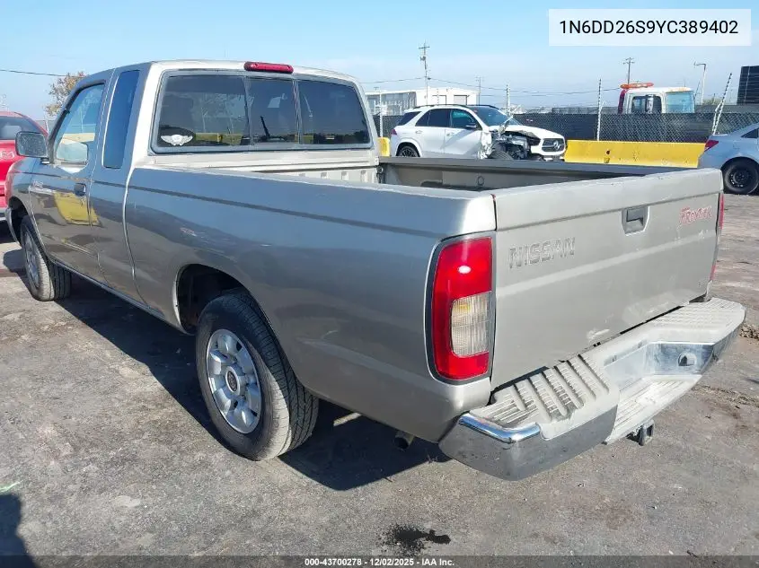 1N6DD26S9YC389402 2000 Nissan Frontier Xe