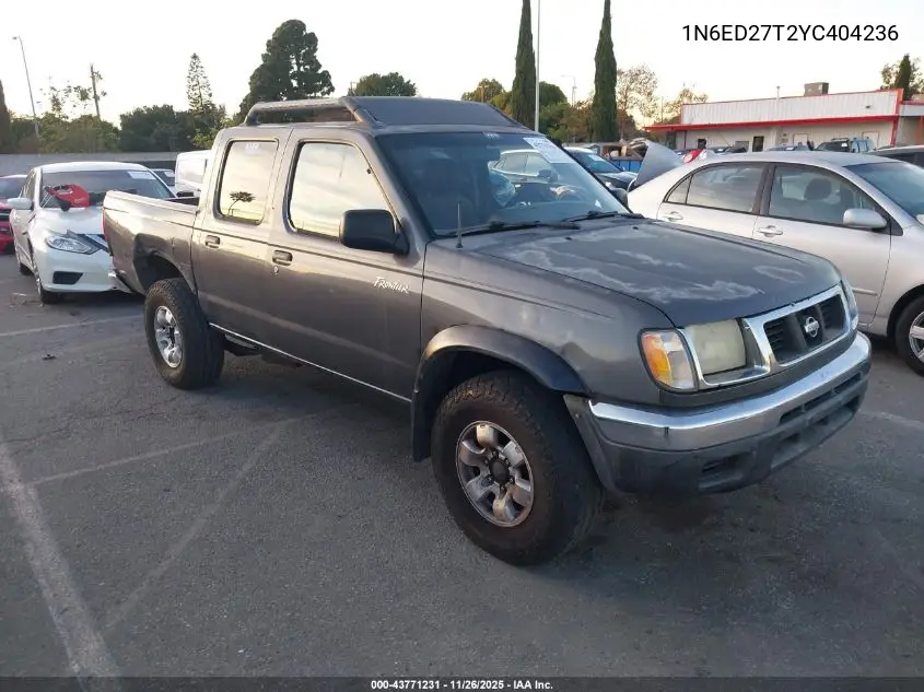 1N6ED27T2YC404236 2000 Nissan Frontier Se-V6/Xe-V6