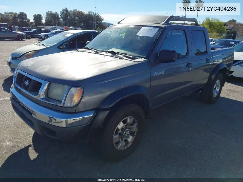 1N6ED27T2YC404236 2000 Nissan Frontier Se-V6/Xe-V6