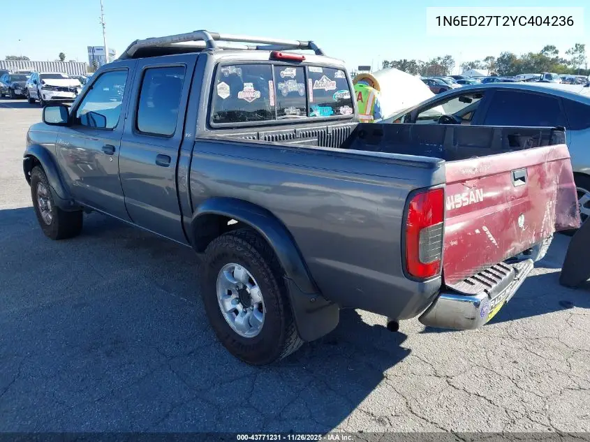 1N6ED27T2YC404236 2000 Nissan Frontier Se-V6/Xe-V6