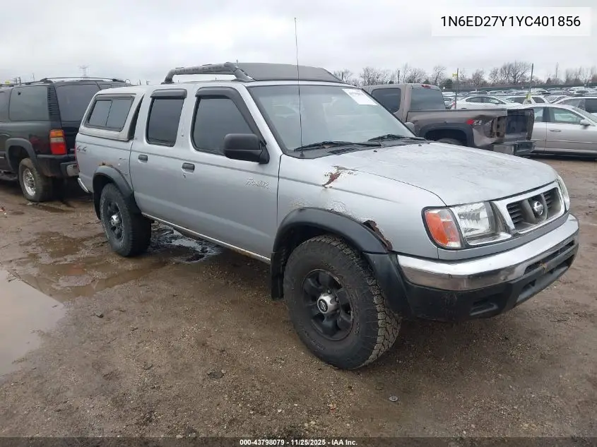 1N6ED27Y1YC401856 2000 Nissan Frontier Se-V6/Xe-V6