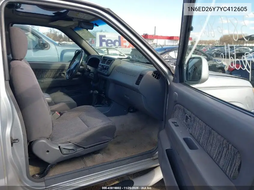 1N6ED26Y7YC412605 2000 Nissan Frontier Se/Se-V6/Xe-V6